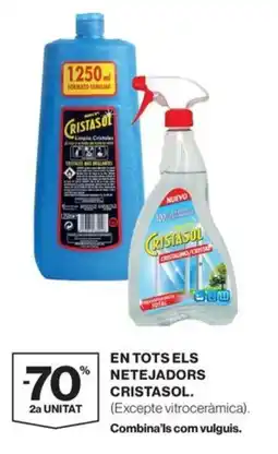 El Corte Inglés Cristasol en tots els netejadors oferta