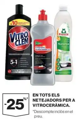 El Corte Inglés Vitroclen limpiador vitrocerámicas oferta