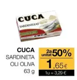 Plusfresc Cuca sardineta oli oliva oferta