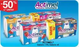 Plusfresc Actimel sabors/0% sabors x6 oferta