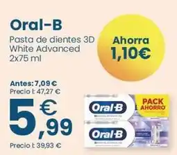 Clarel Oral b - pasta de dientes white advanced oferta