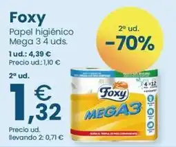 Clarel Foxy - papel higienico oferta