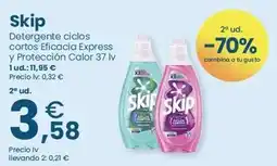 Clarel Skip - detergente ciclos cortos efiçacia express y proteccion color oferta
