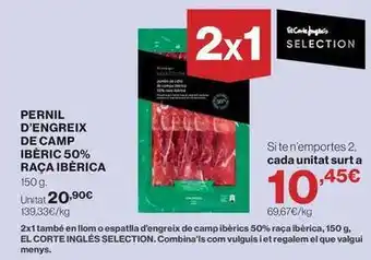 Pernil d'engreix de camp iberic 50% raça iberica