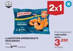Hipercor Pescanova - llagostins arrebossats oferta