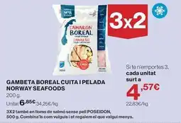 Hipercor Gambeta boreal cuita i pelada norway seafoods oferta