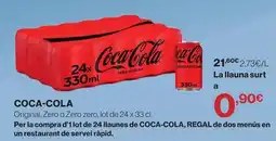 Hipercor Coca-cola - original, zero o zero zero oferta