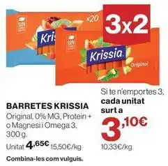 Hipercor Krissia - barretes oferta