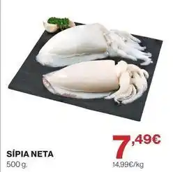 Hipercor Sípia neta oferta