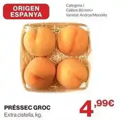 Hipercor Origen - presseco groc oferta