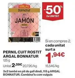 Hipercor Argal - pernil cuit rostit bonnatur oferta