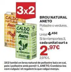 Hipercor Aneto - brou natural oferta