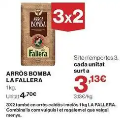 Hipercor La fallera - arros bomba oferta