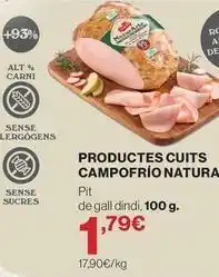 Hipercor Naturarte - productes cuits campofrío natura oferta