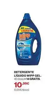 El Corte Inglés Wipp - detergente liquido gel oferta