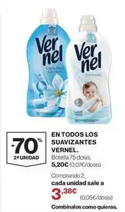 El Corte Inglés Vernel - en todos los suavizantes oferta