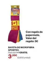 El Corte Inglés Spontex - bayeta de microfibra oferta
