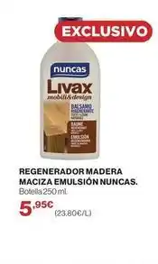 El Corte Inglés Nuncas - regenerador madera maciza oferta