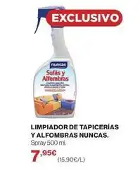 El Corte Inglés Nuncas - limpiador de tapicerías y alfombras oferta