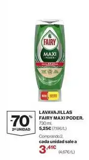 El Corte Inglés Fairy - lavavajillas maxi poder oferta