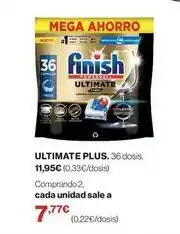 El Corte Inglés Finish - ultimate plus oferta