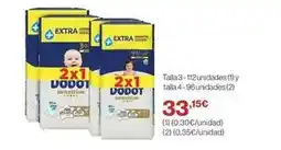 El Corte Inglés Dodot - extra talla 3 + 112 unidades oferta