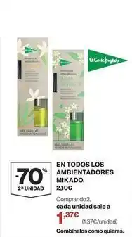 El Corte Inglés Mikado - en todos los ambientadores oferta