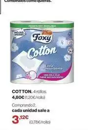 El Corte Inglés Foxy - cotton oferta