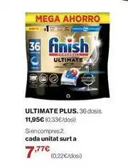 El Corte Inglés Finish - ultimate plus oferta