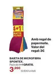 El Corte Inglés Spontex - baieta de microfibra oferta