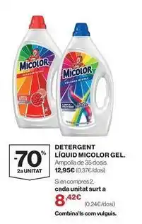 El Corte Inglés Micolor - detergent liquid gel oferta