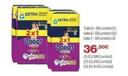 El Corte Inglés Dodot - talla 5 - 96 unitats oferta