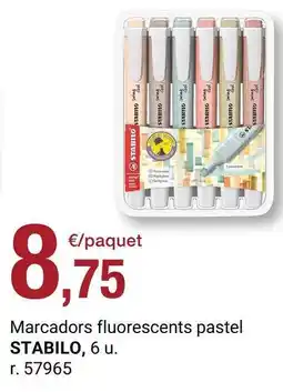 BonpreuEsclat Stabilo - marcadors fluorescents pastel oferta