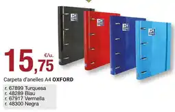 BonpreuEsclat Oxford - carpeta d'anelles a4 oferta