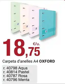 BonpreuEsclat Oxford - carpeta d'anelles a4 oferta