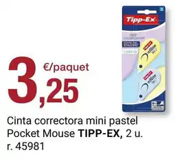 BonpreuEsclat Tipp-ex - cinta correctora mini pastel mouse oferta
