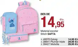 BonpreuEsclat Stitch - material escolar oferta