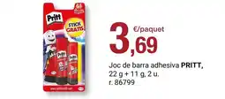 BonpreuEsclat Pritt - joc de barra adhesiva oferta