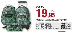 BonpreuEsclat Totto - material escolar grafiti oferta