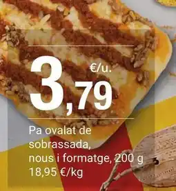 BonpreuEsclat Pa ovalat de sobrassada oferta