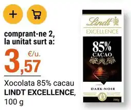 BonpreuEsclat Lindt - xocolata 85% cacau excellence oferta