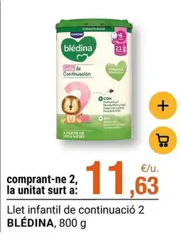 BonpreuEsclat Danone - llet infantil de continuació 2 oferta