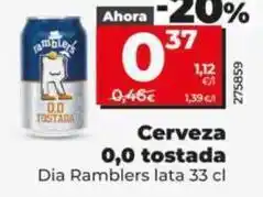 Dia Dia ramblers - cerveza 0.0 tostada oferta