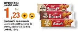 BonpreuEsclat Lotus - galetes biscoff farcides de crema, xocolata o vainilla oferta
