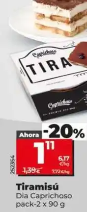 Dia Dia caprichoso - tiramisú oferta