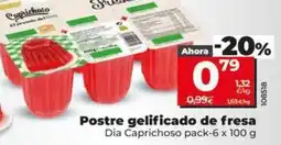 Dia Dia caprichoso - postre gelificado de fresa oferta