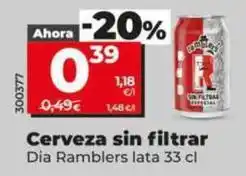 Dia Dia ramblers - cerveza sin filtrar oferta