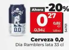 Dia Dia ramblers - cerveza 0.0 oferta