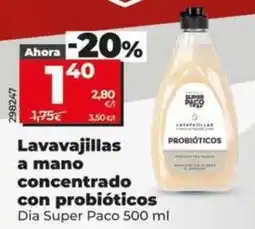 Dia Dia super paco - lavavajillas a mano concentrado con probióticos oferta