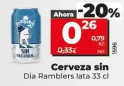 Dia Dia ramblers - cerveza sin oferta